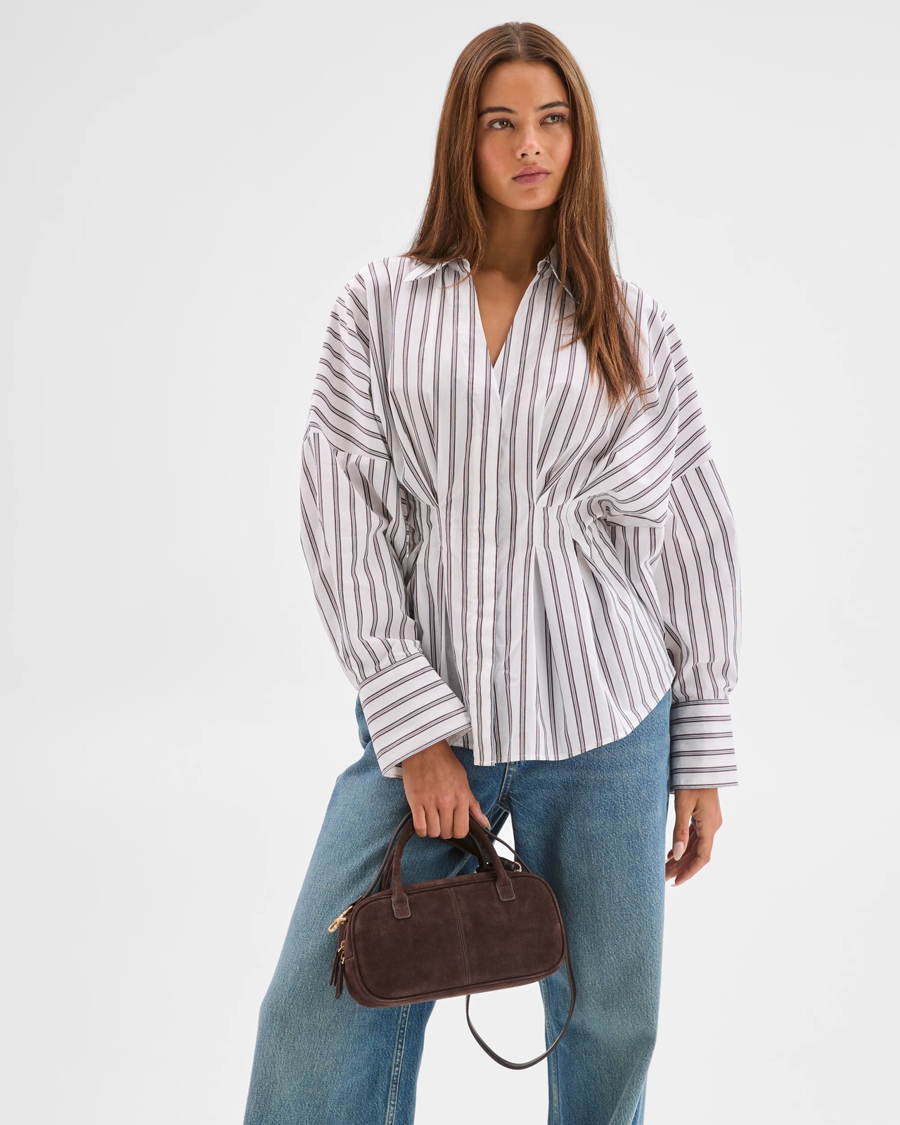 Lily Loves Australian Cotton Poplin Cinched Waist Shirt  6 of 6