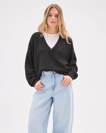 Lily Loves Deep V-Neck Jumper