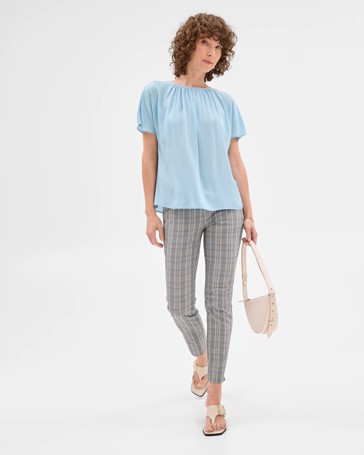 Carrie Ankle Length Skinny Bengaline Pants - Preview