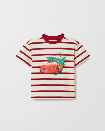 Licensed Disney Pixar Cars Australian Cotton Oversized Christmas T-Shirt