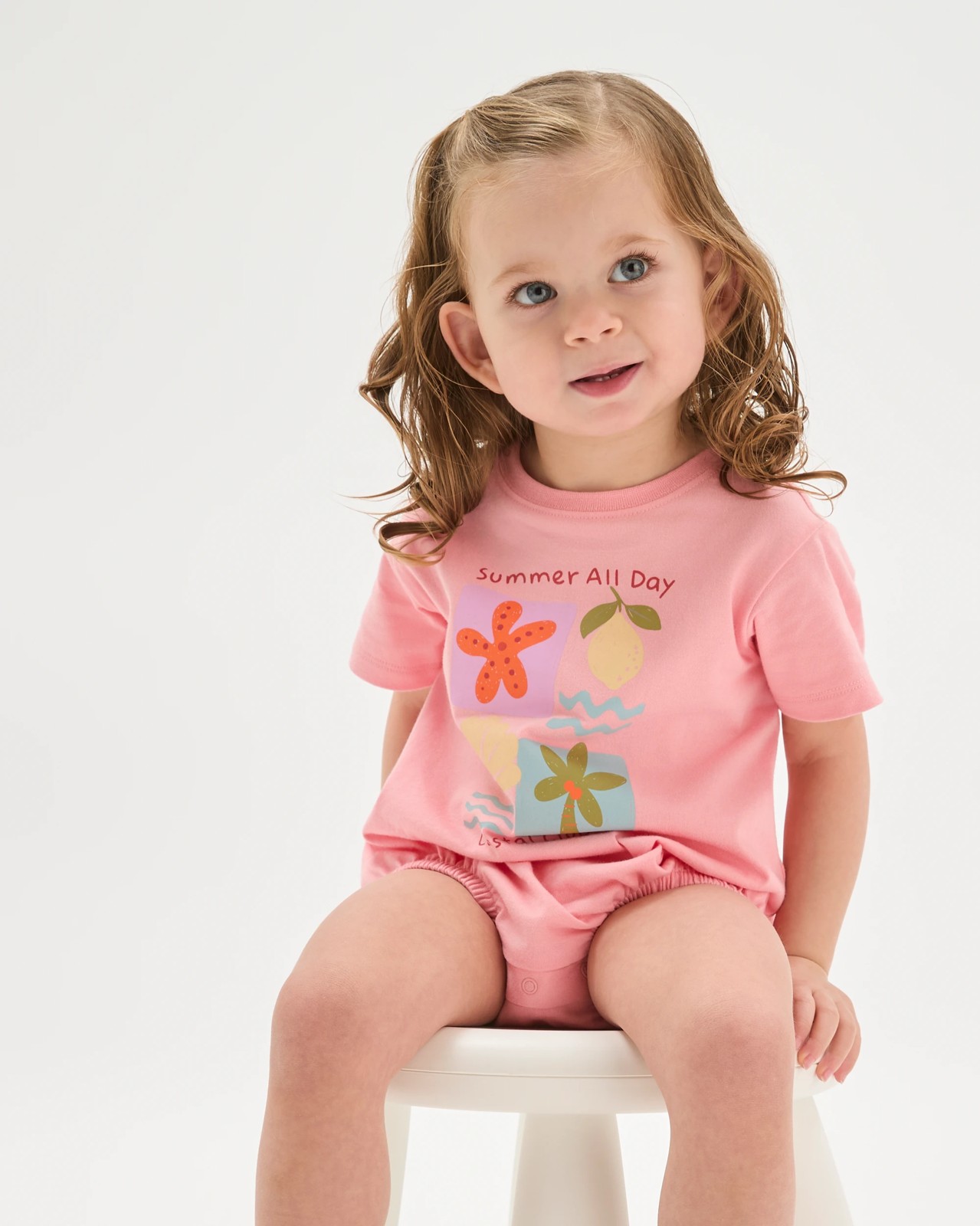 Baby Organic Cotton Short Sleeve Bubble Bodysuit - Pink Icing 2 of 5