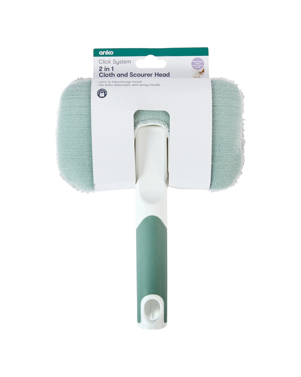 Anko Click System 2-In-1 Cloth and Scourer Head - Mix & Match Click Range 6 of 6