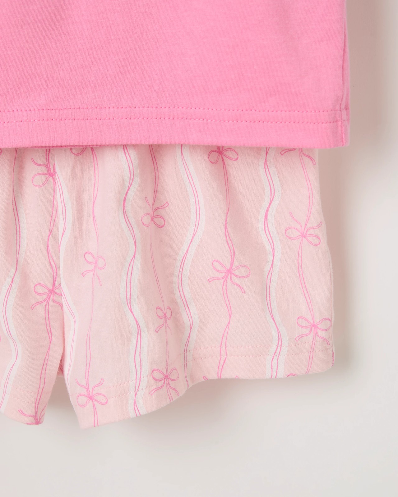 Disney Organic Cotton 2 Pack Younger Girls Pyjama Set - Pink/White Princesses 5 of 5