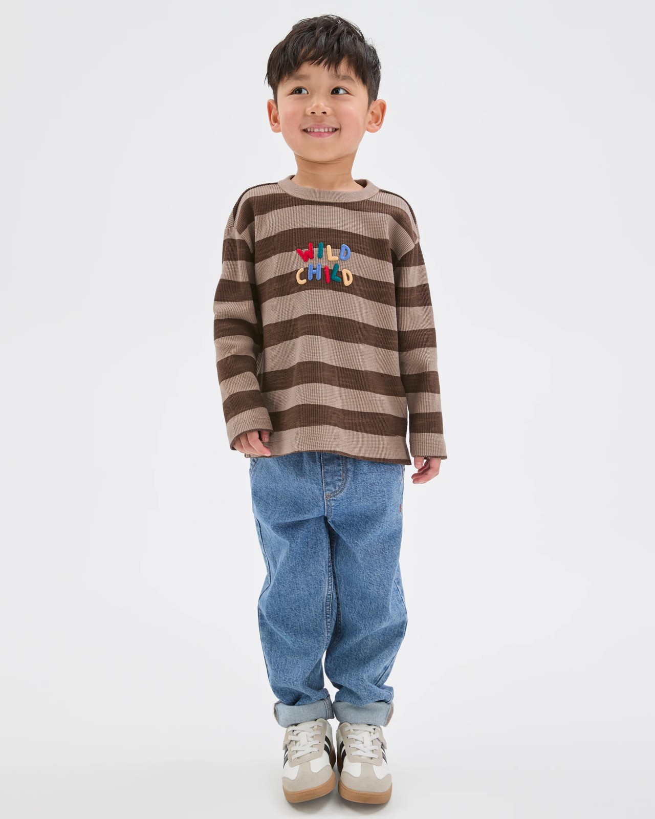 Australian Cotton Long Sleeve Stripe T-Shirt 3 of 6