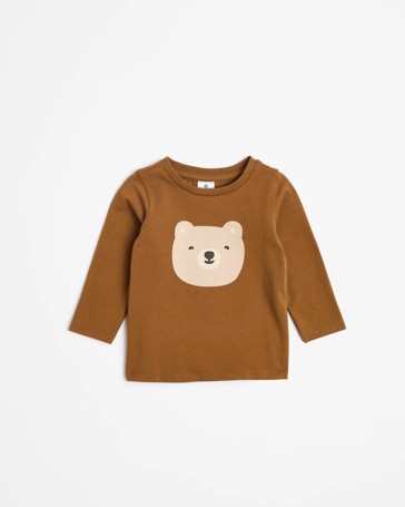 Baby Organic Cotton Placement Print T-Shirt