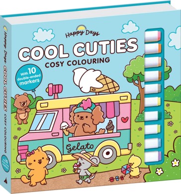 Happy Days: Cool Cuties Cosy Colouring - Book