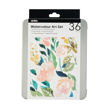 Watercolour Art Set, 36 Pack - Anko