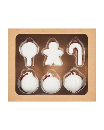 Anko Christmas Craft Paint Your Own Ceramic Ornaments