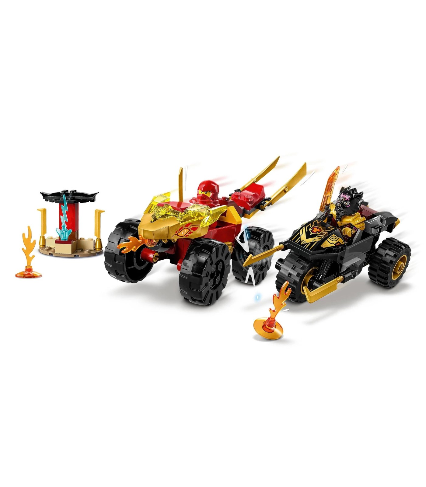 Lego Ninjago Kai And Ras's Car And Bike Battle Toddler Building Toy 71789 :  Target