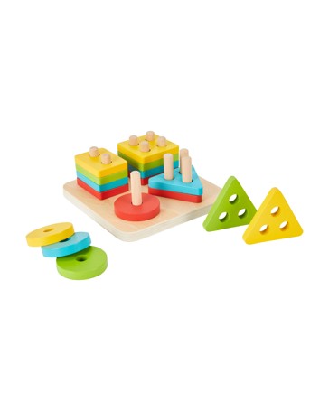 Wooden Multi Shape Stacker - Anko