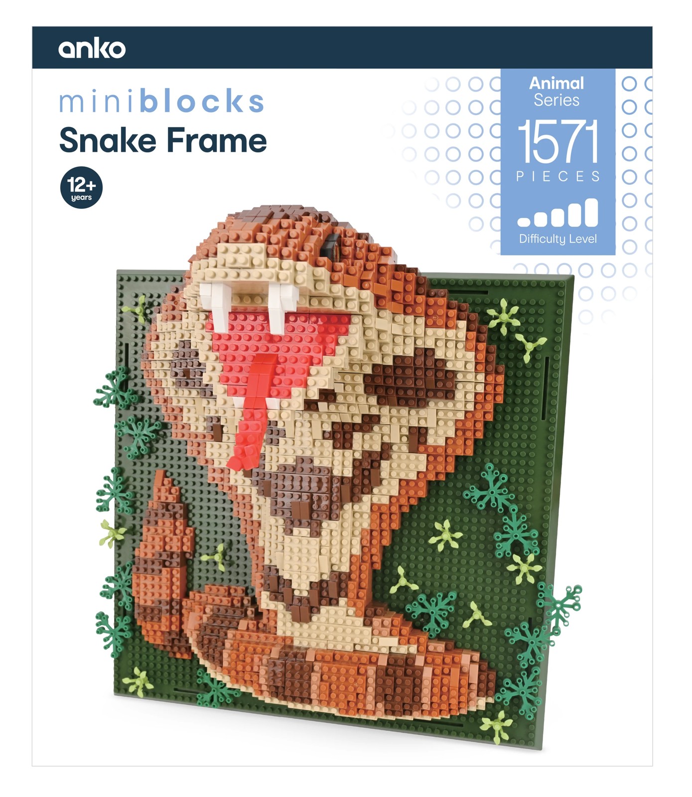 1571 Piece Mini Blocks Animal Series: Snake Frame 2 of 3