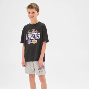 Licensed NBA Australian Cotton Older Boys Oversized Knit Pyjama Set