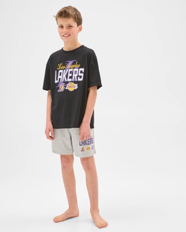 License NBA Australian Cotton Older Boys Oversized Knit Pyjama Set