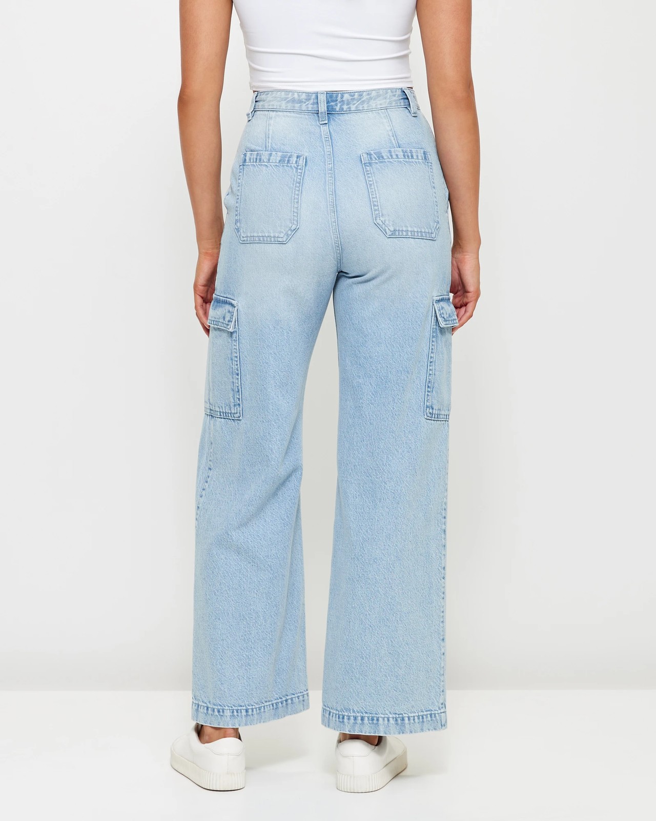 High Rise Cargo Jeans - Lily Loves  4 of 6