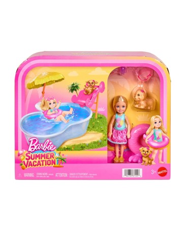Barbie Summer Vacation Chelsea Pool Party Playset