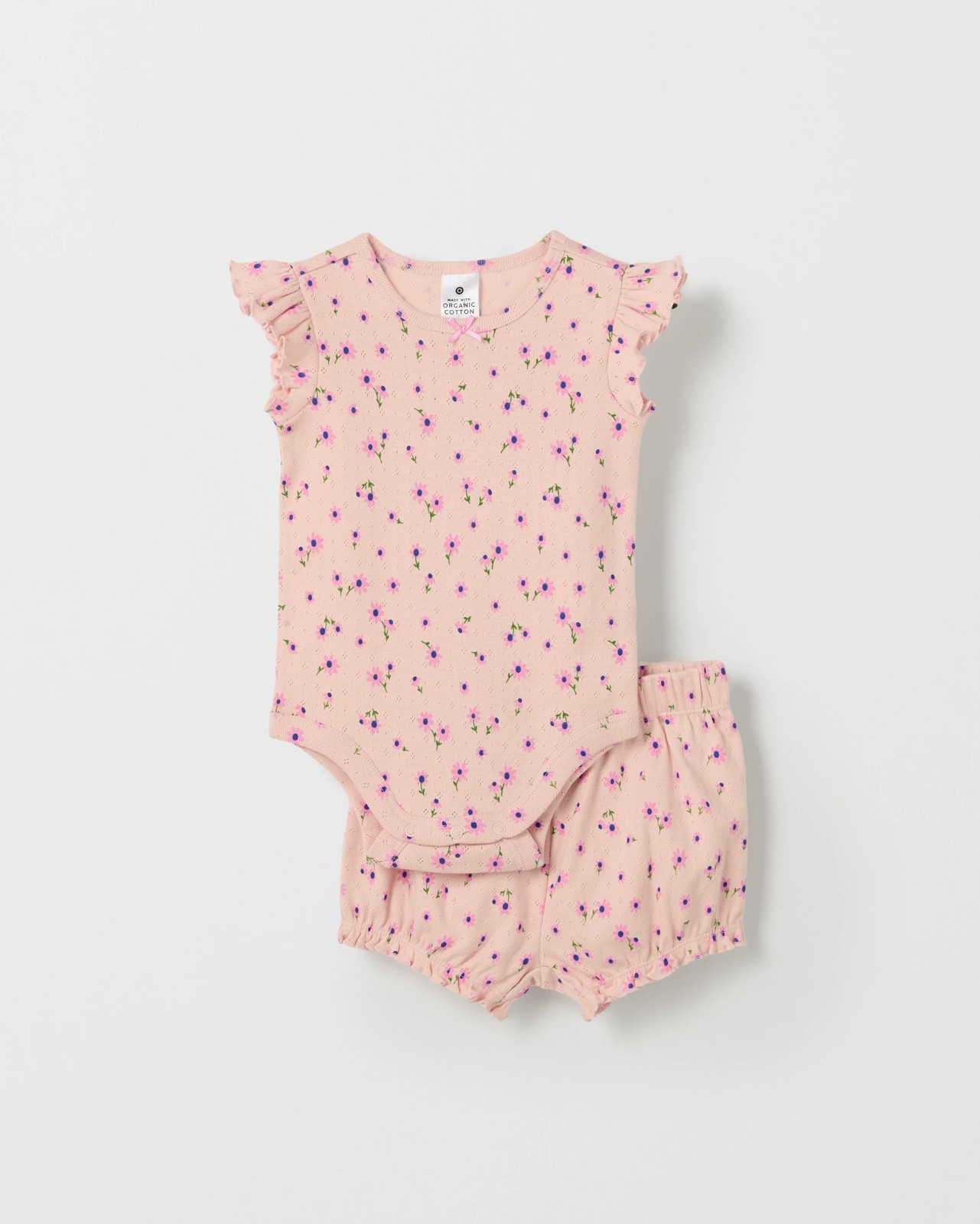 Baby Organic Cotton Bodysuit and Shorts Set 4 of 6