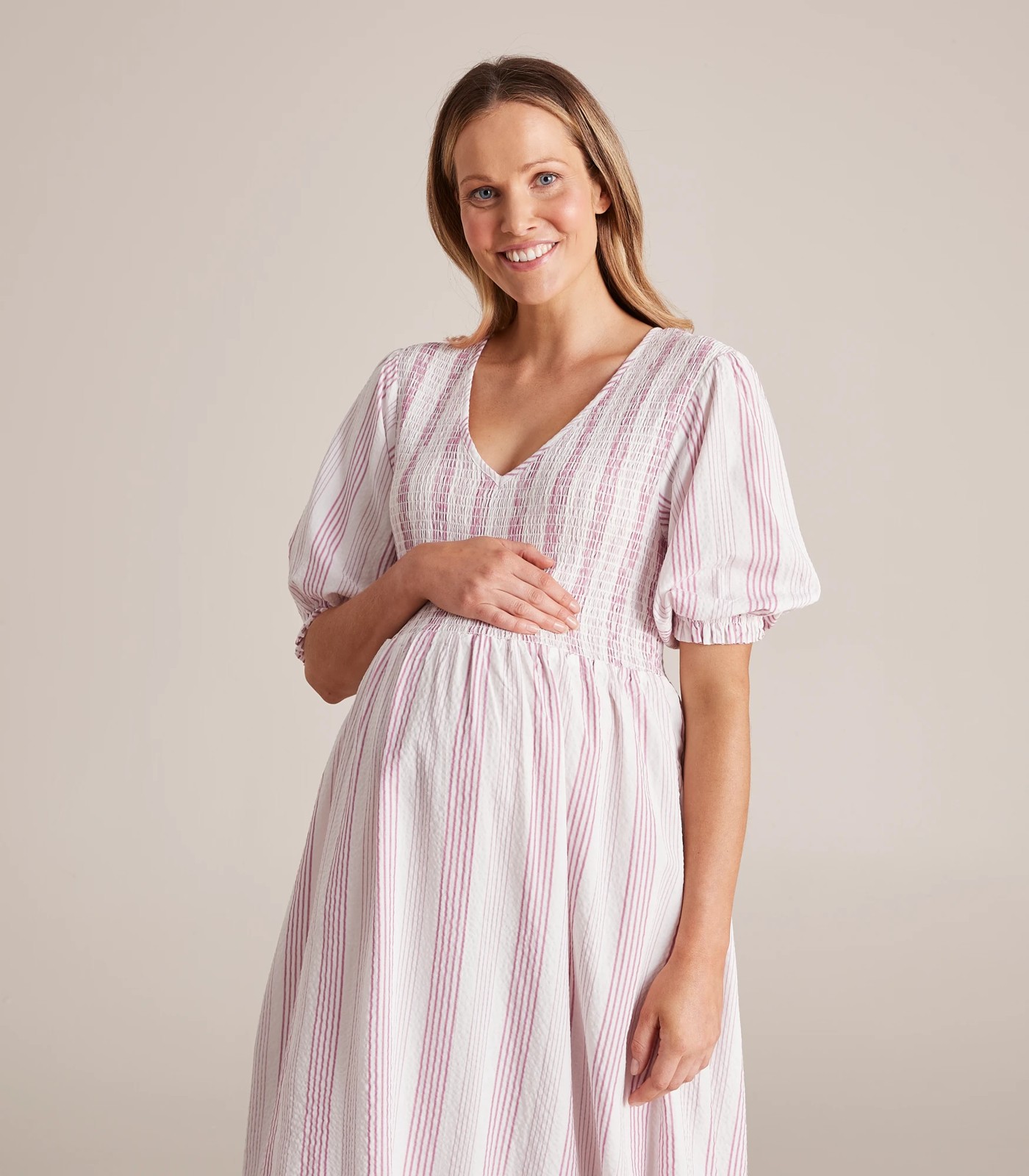 Target striped 2025 maternity dress