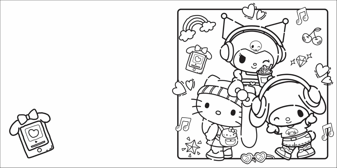 Hello Kitty and Friends: Hello, K-Pop! Cosy Colouring - Book 2 of 3