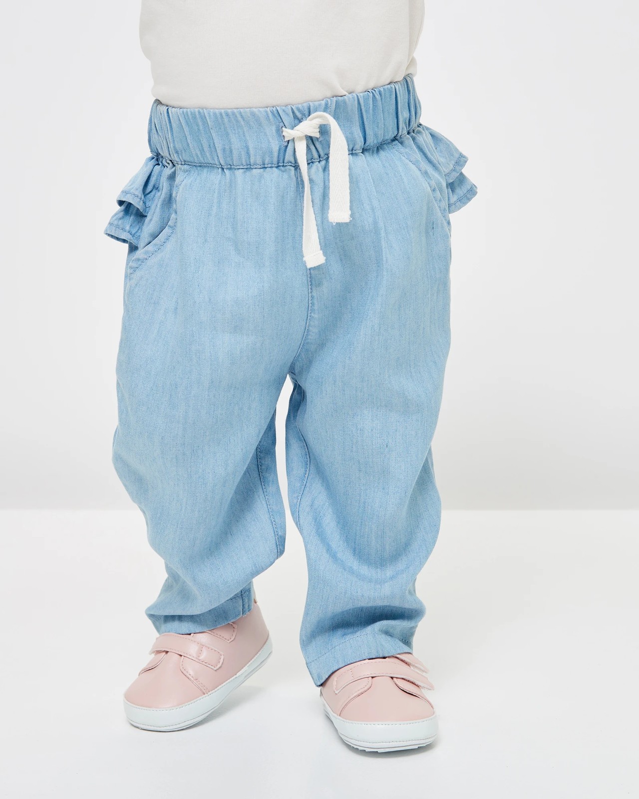 Baby Frill Back Tencel Pants