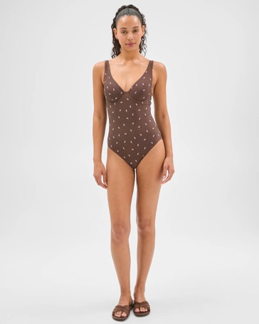 Shape Your Body V-Neck Underwire One Piece Bathers