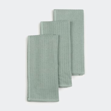 Ribbed Terry Tea Towels, 3 Pack - Anko