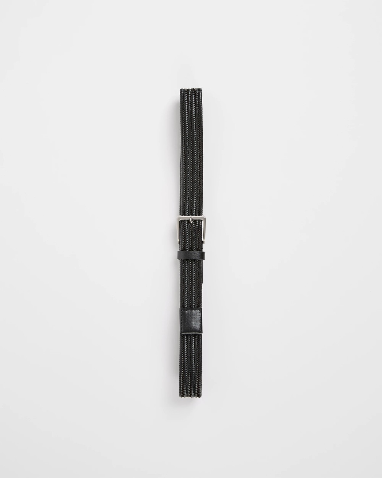 Leather Woven Stretch Belt 2 of 5