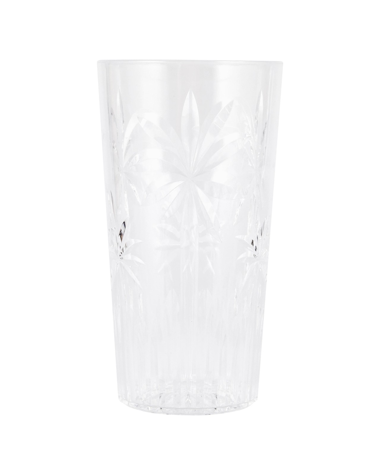Anko 4 Clear Palm Acrylic Hiball Glasses 2 of 4