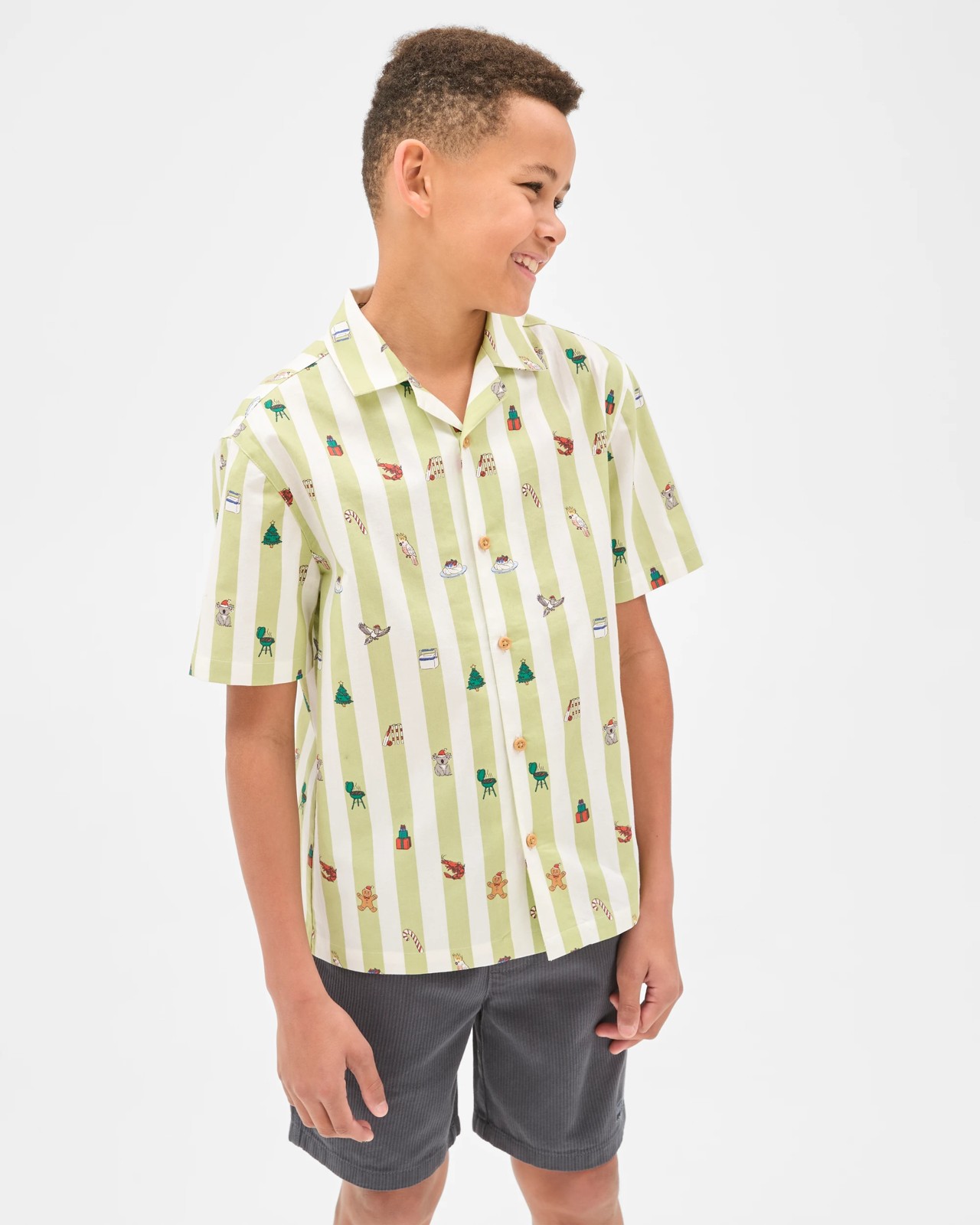 Cotton Woven Christmas Shirt 4 of 5