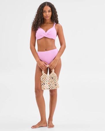 Resort Crinkle Twist Swim Bikini Top