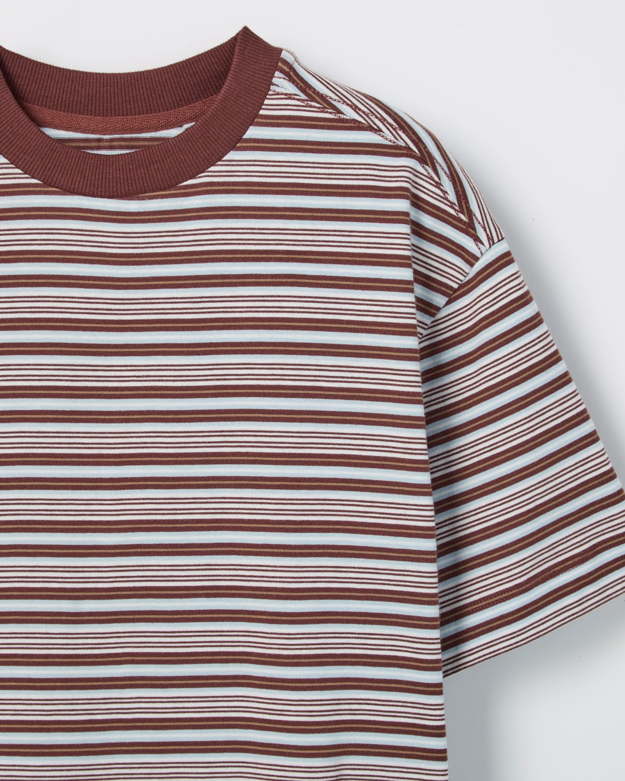 Australian Cotton Oversized Striped T-Shirt - Multi 6 of 6