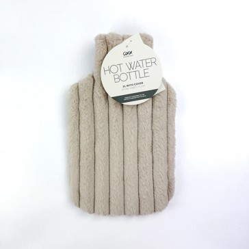 OXX Essentials  2L Hot Water Bottle - Tone Ribbed Plush