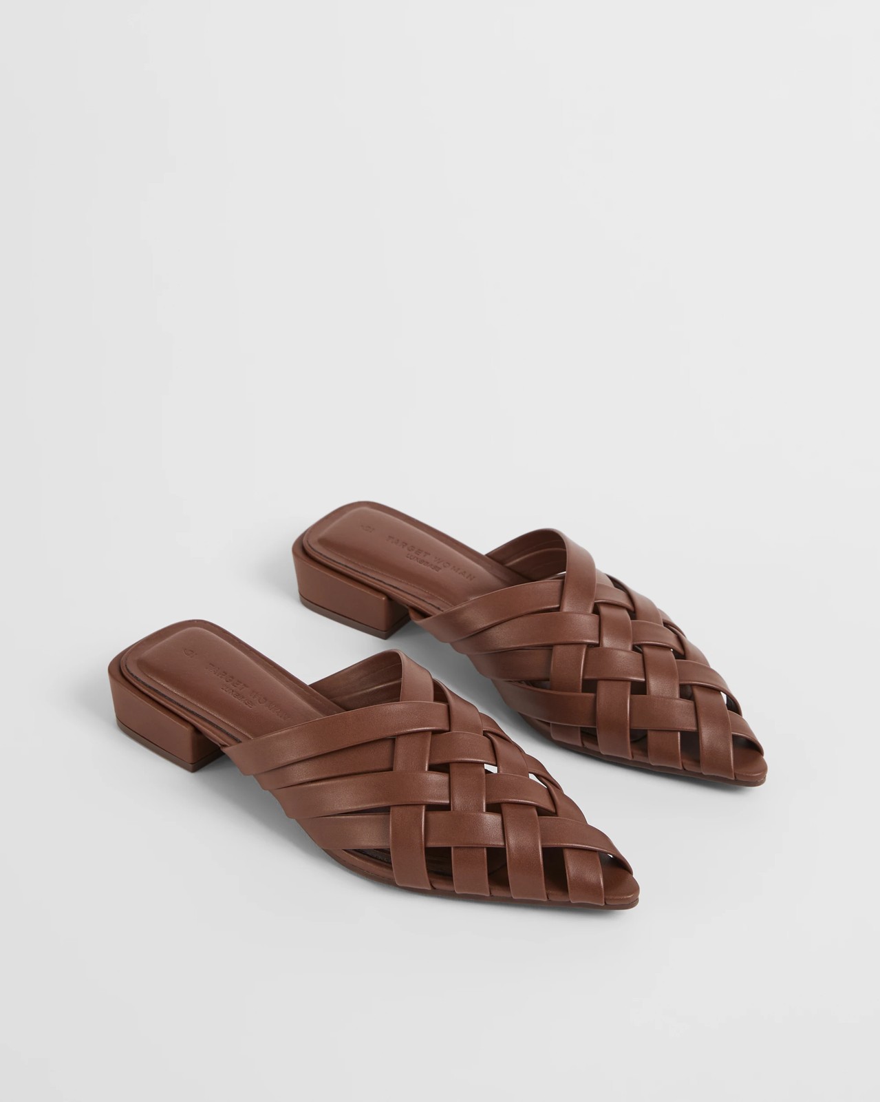 Pointed Weaved Flat Shoes - Pia - Brown 2 of 3
