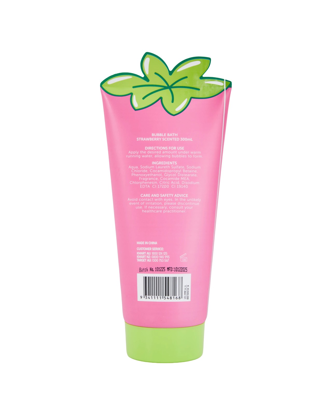 OXX Bodycare Bubble Bath 300ml - Strawberry Scented 3 of 3