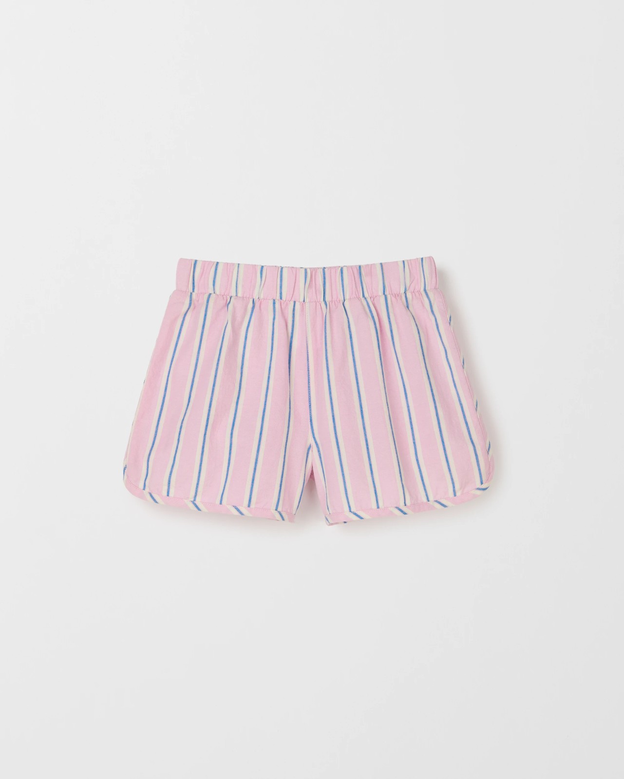 Dolphin Hem Woven Shorts - Lilac/Blue Stripe 4 of 5