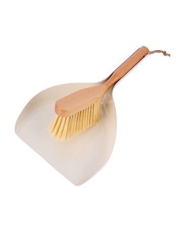 Anko Metal and Wood Dustpan and Brush