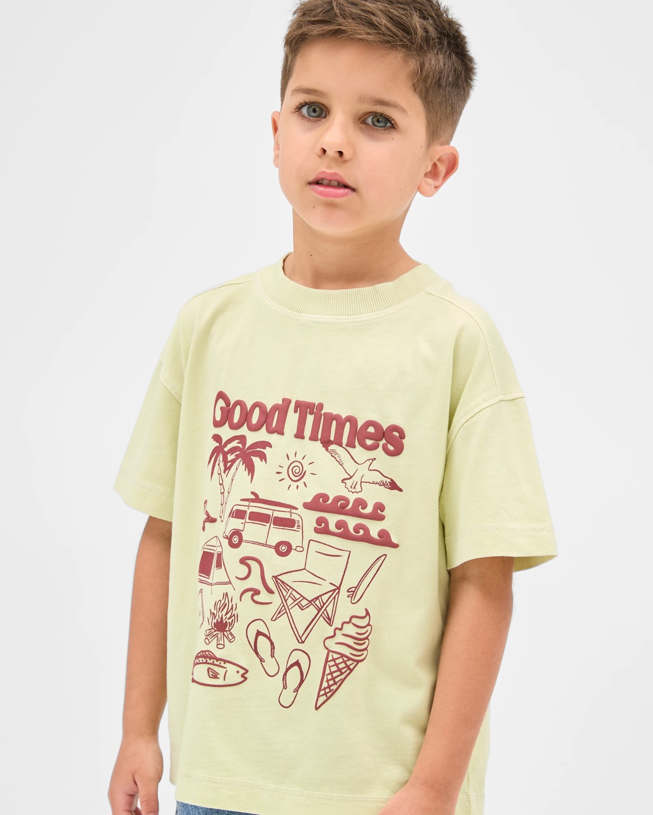 Australian Cotton Oversized T-Shirt - Yellow 3 of 6