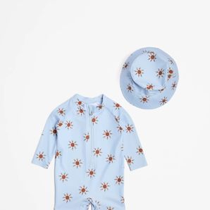 Baby Boys Surfsuit Swim Set with Hat 2 Piece product image