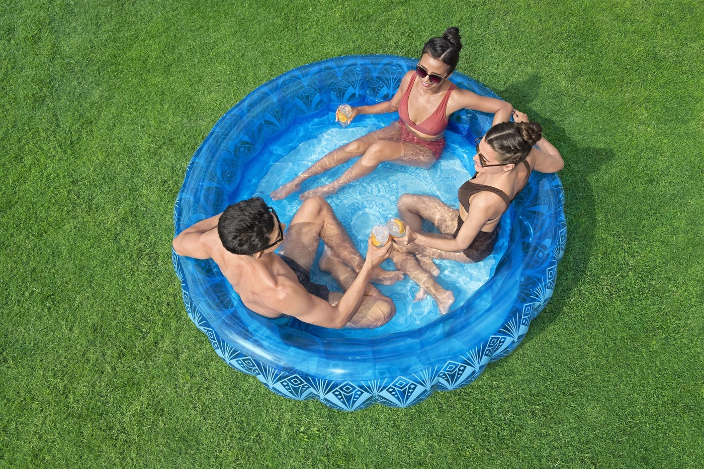 Bestway Bohemian Blue Inflatable Pool 3 of 5