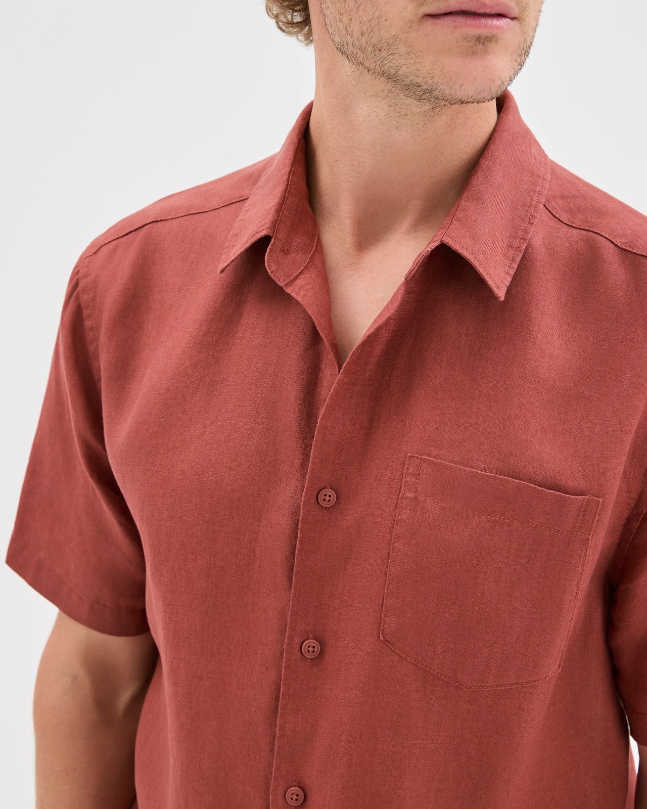 European Linen Short Sleeve Shirt 4 of 5