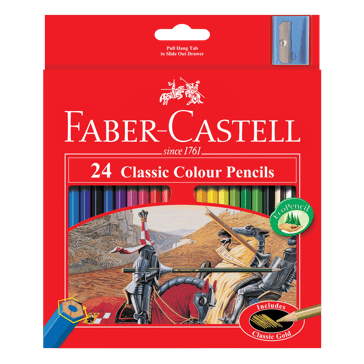 Faber Castell 24 Pack Classic Colour Pencils