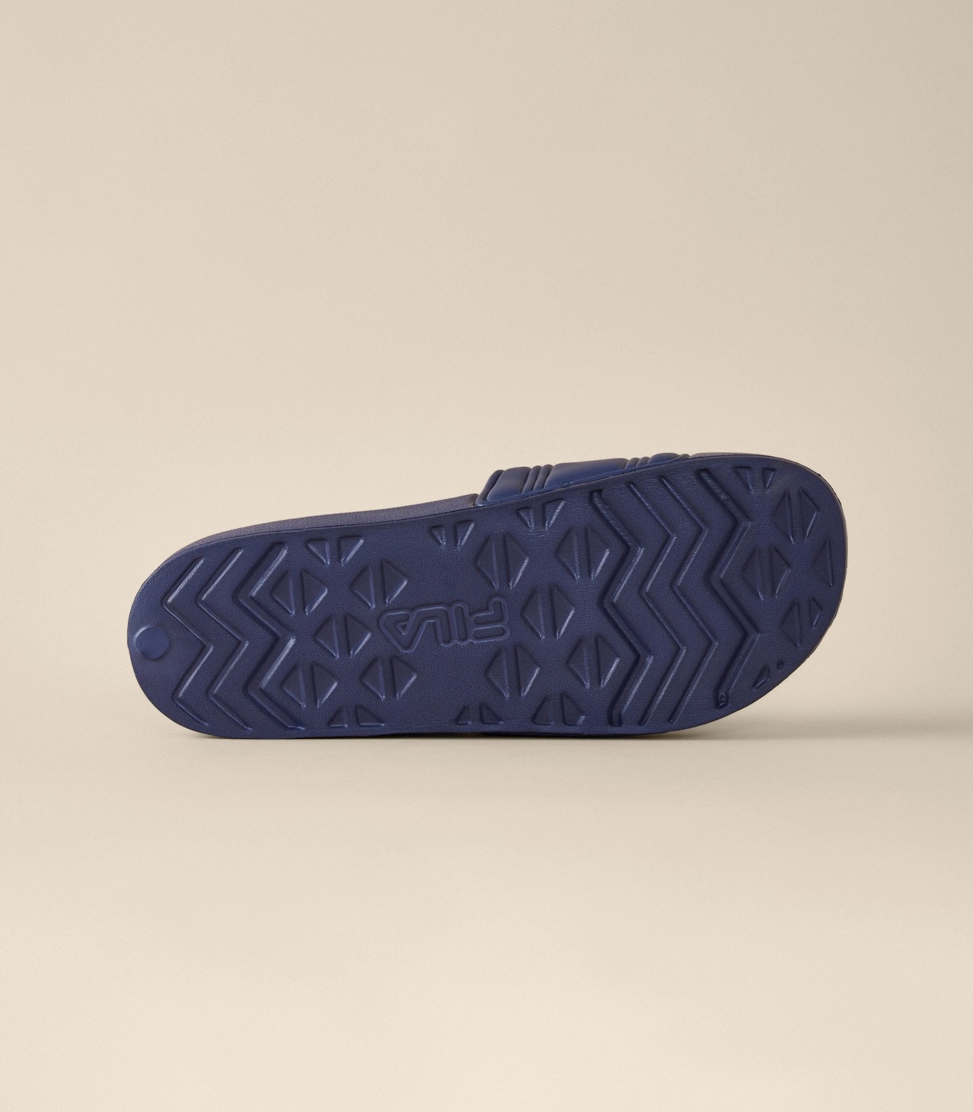 Navy blue fila store slides