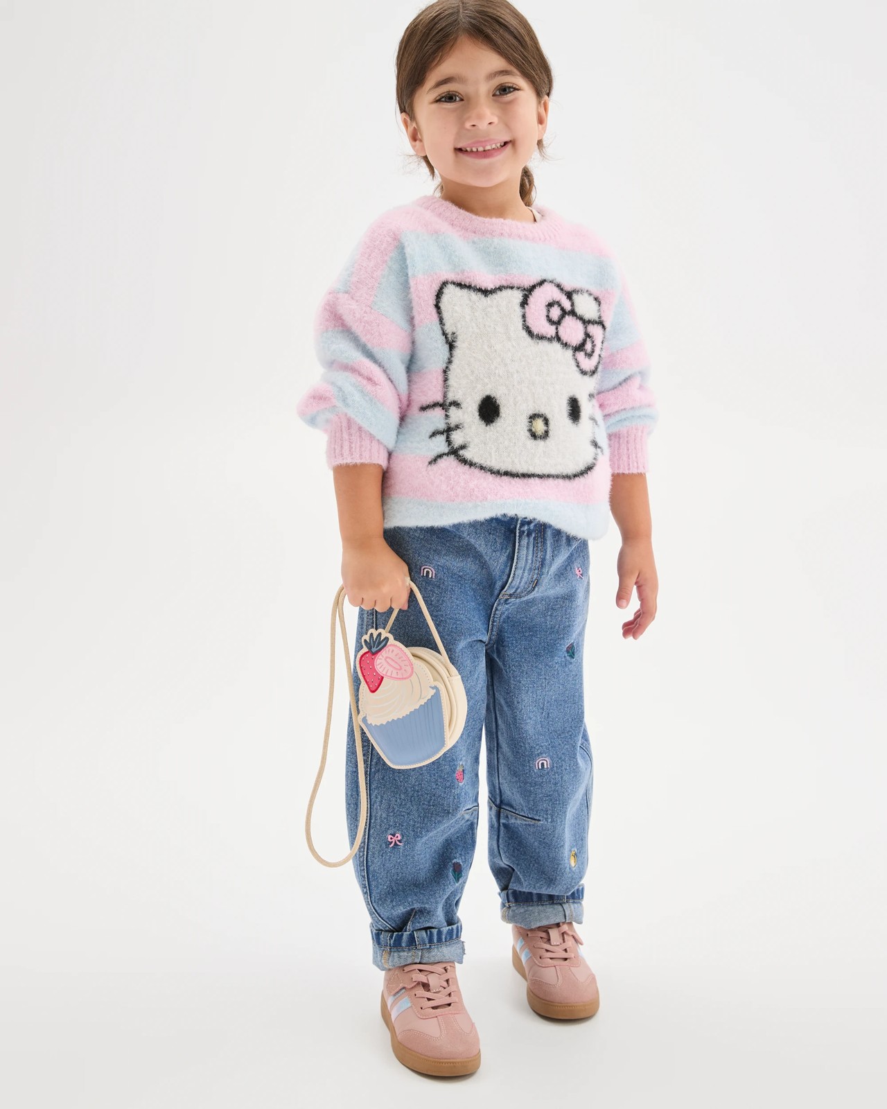 Hello Kitty Long Sleeve Stripe Knit Jumper 2 of 6