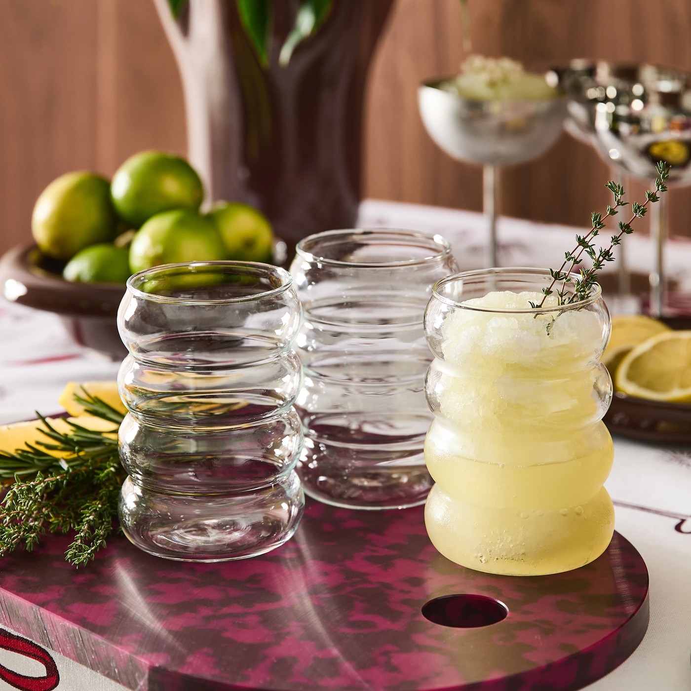 Anko 6 Bubble Tumbler Glasses 2 of 6