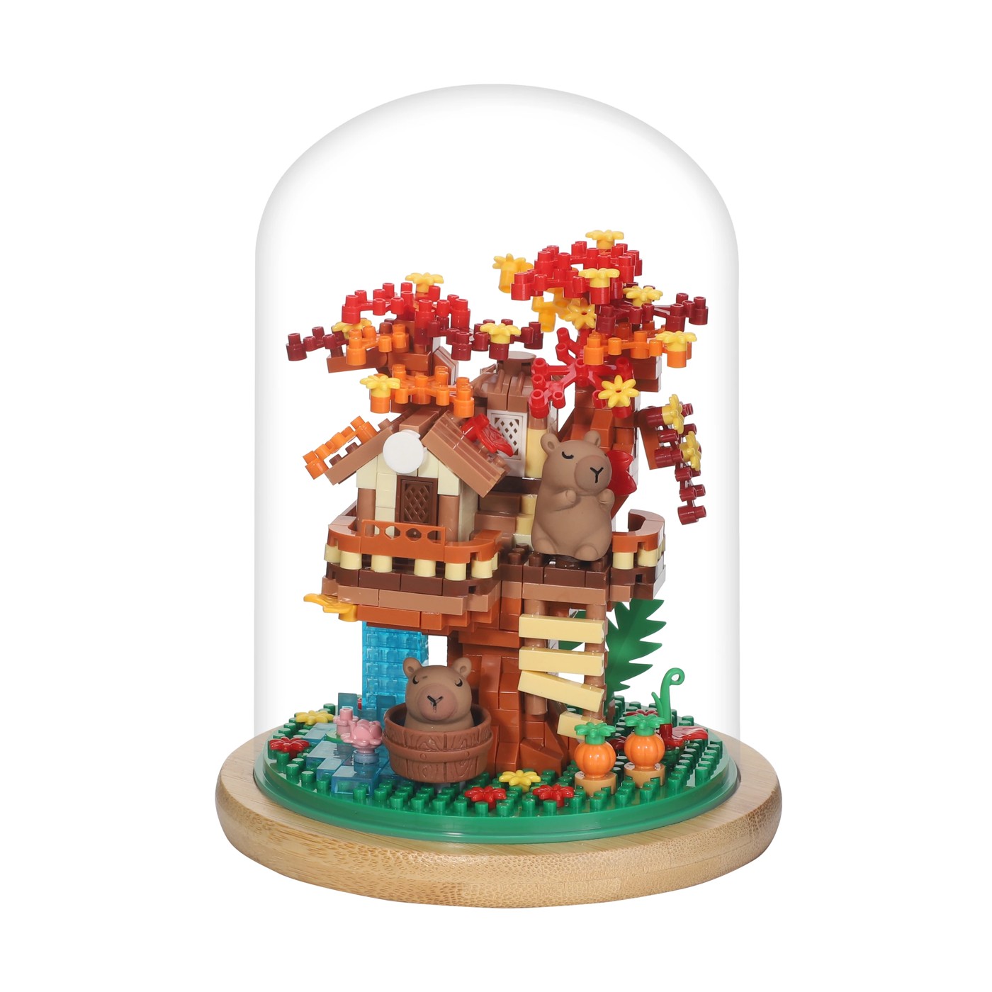 Mini Blocks Flower Series: Capybara Tree Dome - Assorted 5 of 5