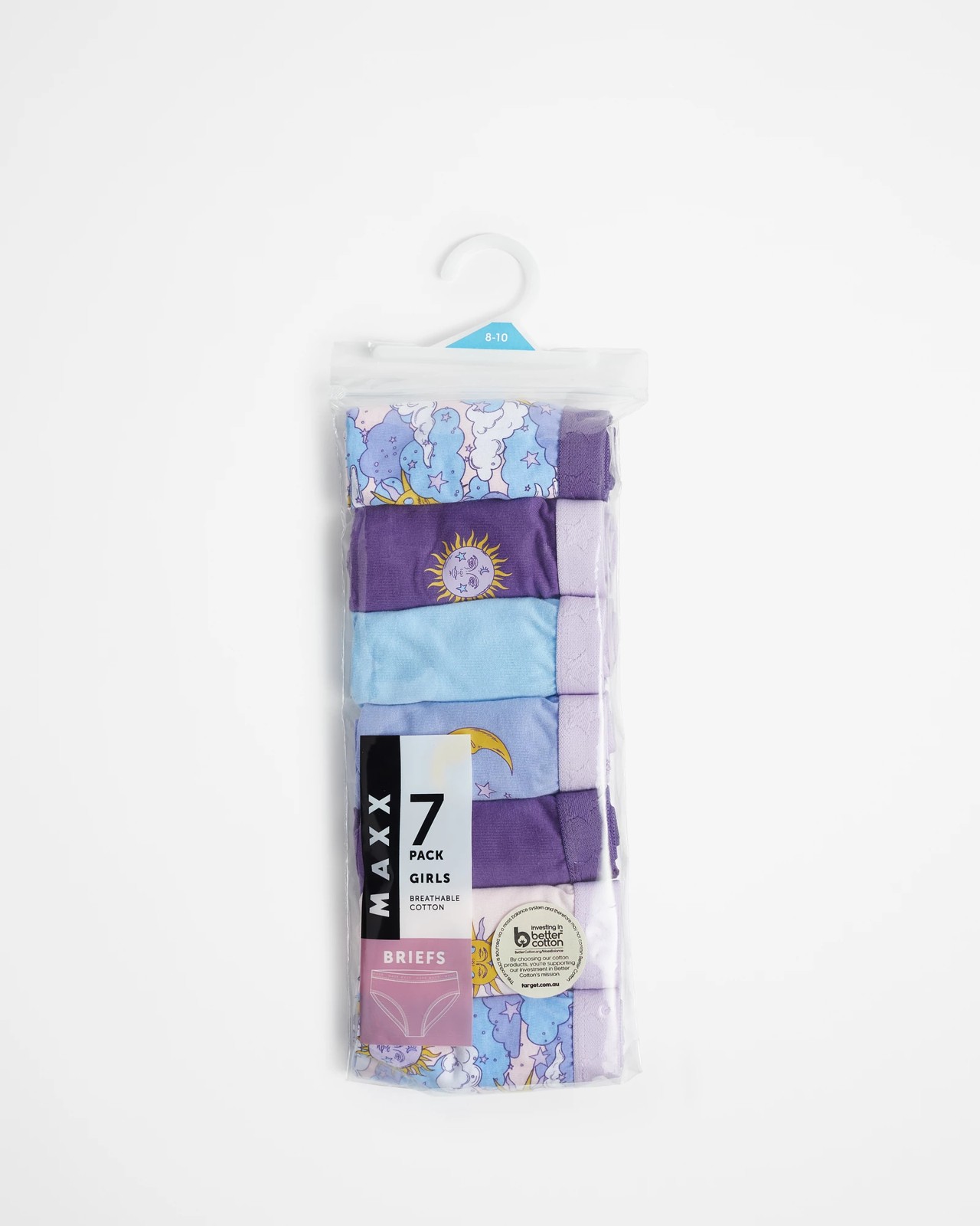 Girls Maxx Underwear 7 Pack - Purple Celestial