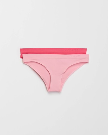 2 Pack Seamfree Embossed Brazilian Briefs - Lily Loves