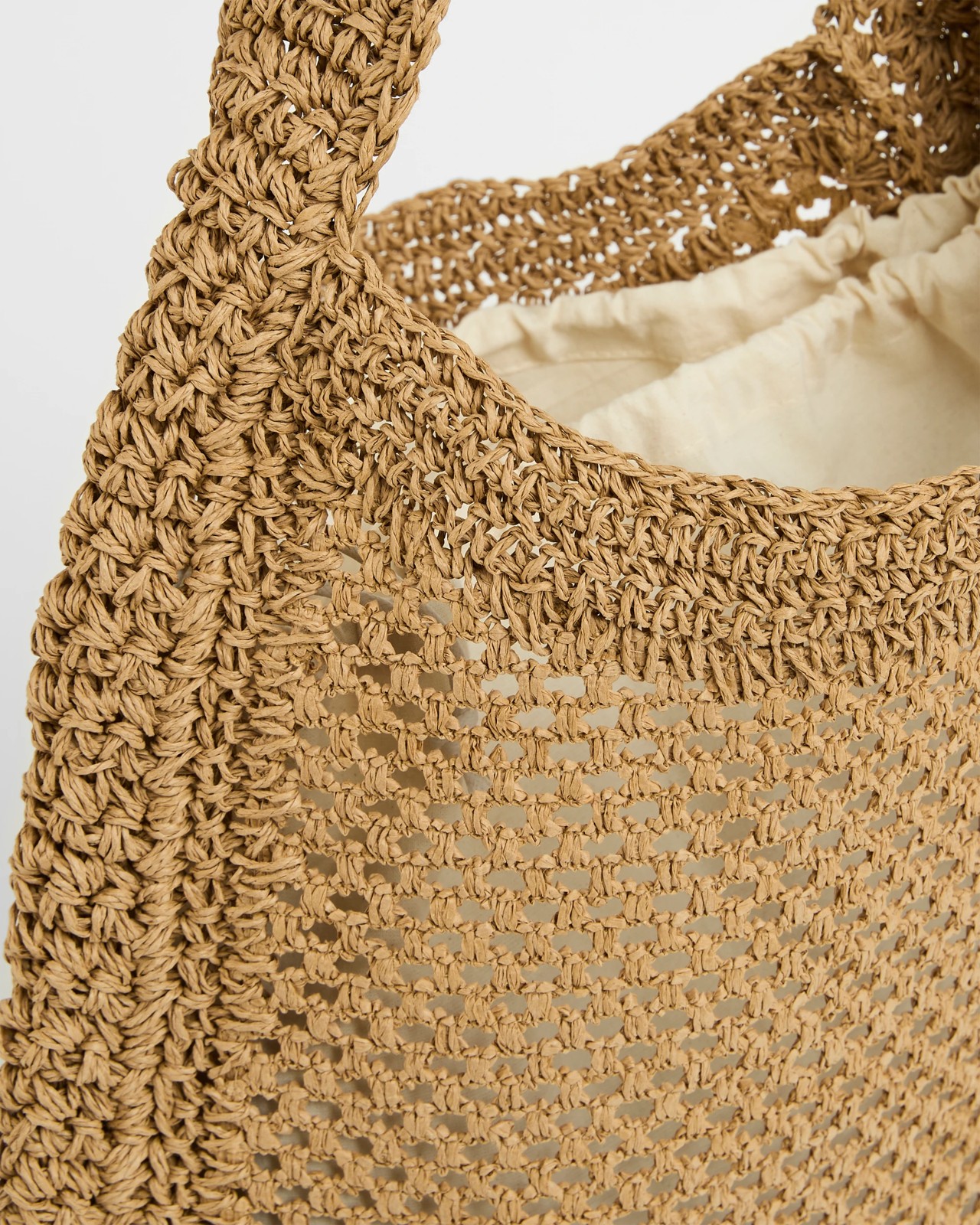 Crochet Paper Straw Shoulder Bag 2 of 2