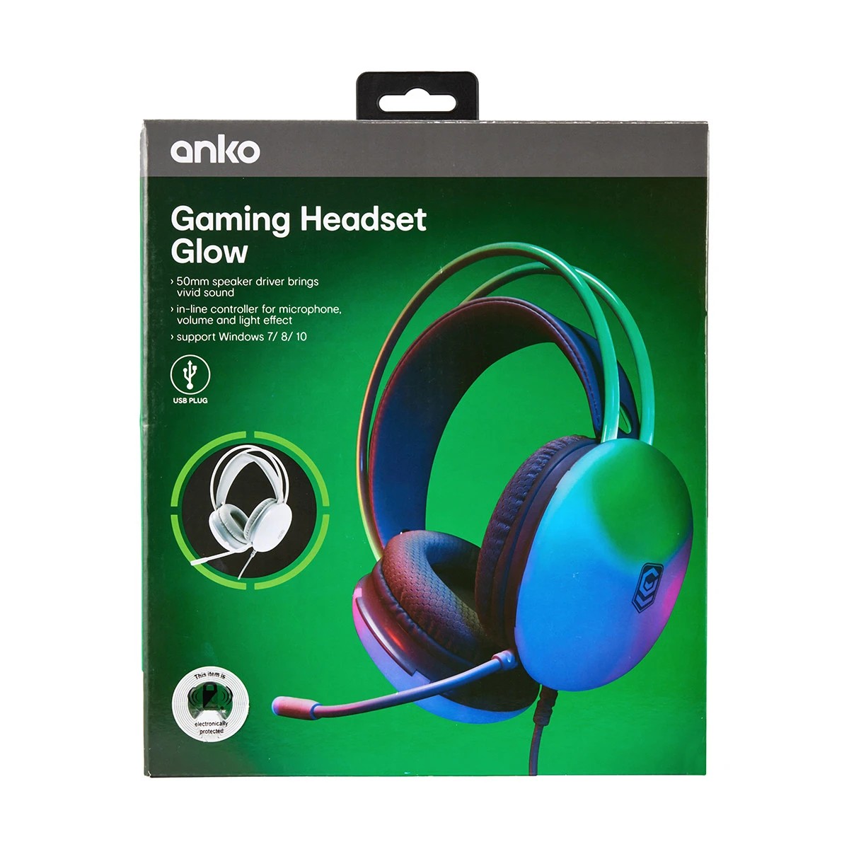 Gaming RGB Glow Headset Anko Target Australia