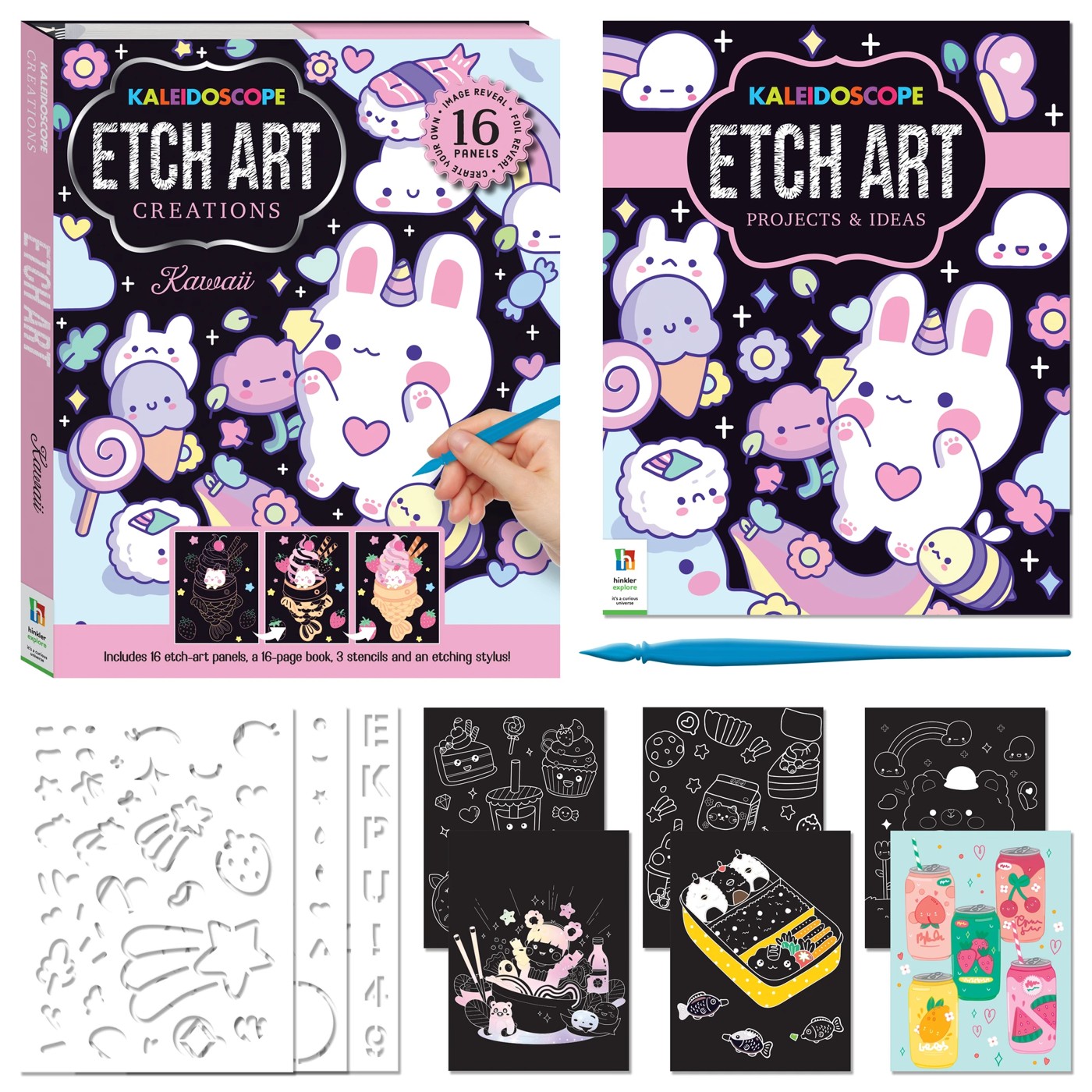 Kaleidoscope: Creepy Kawaii Coloring & Activity Kit