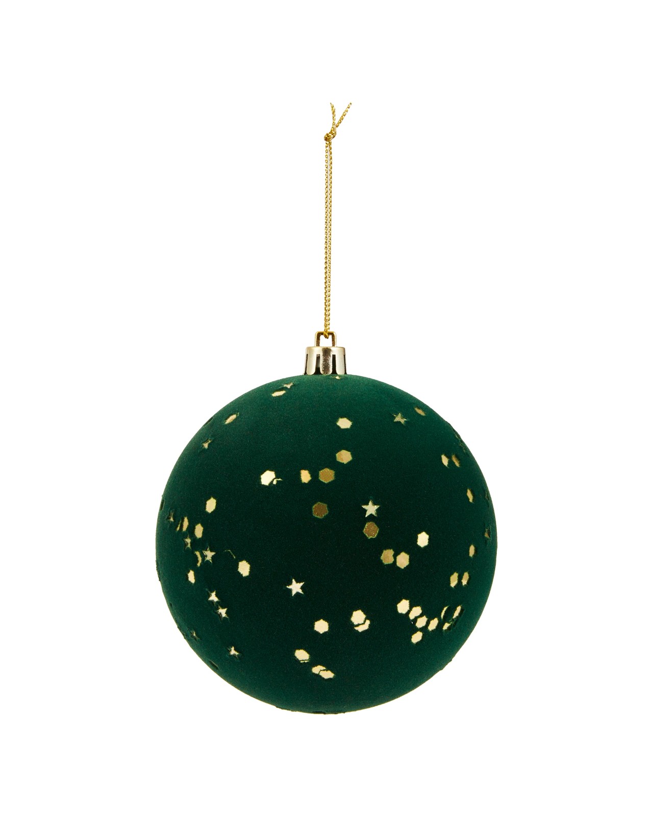 Anko 9 Pack 10cm Traditional Flocked Baubles 4 of 5
